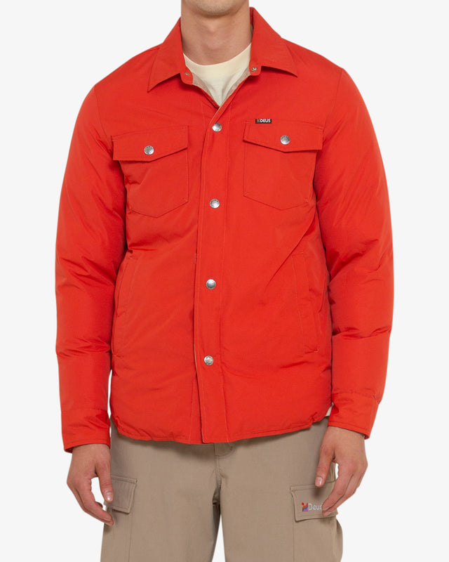 ALPINE PADDED OVERSHIRT - RED CLAY