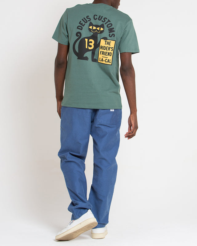 Super Stitious Tee - Work Green